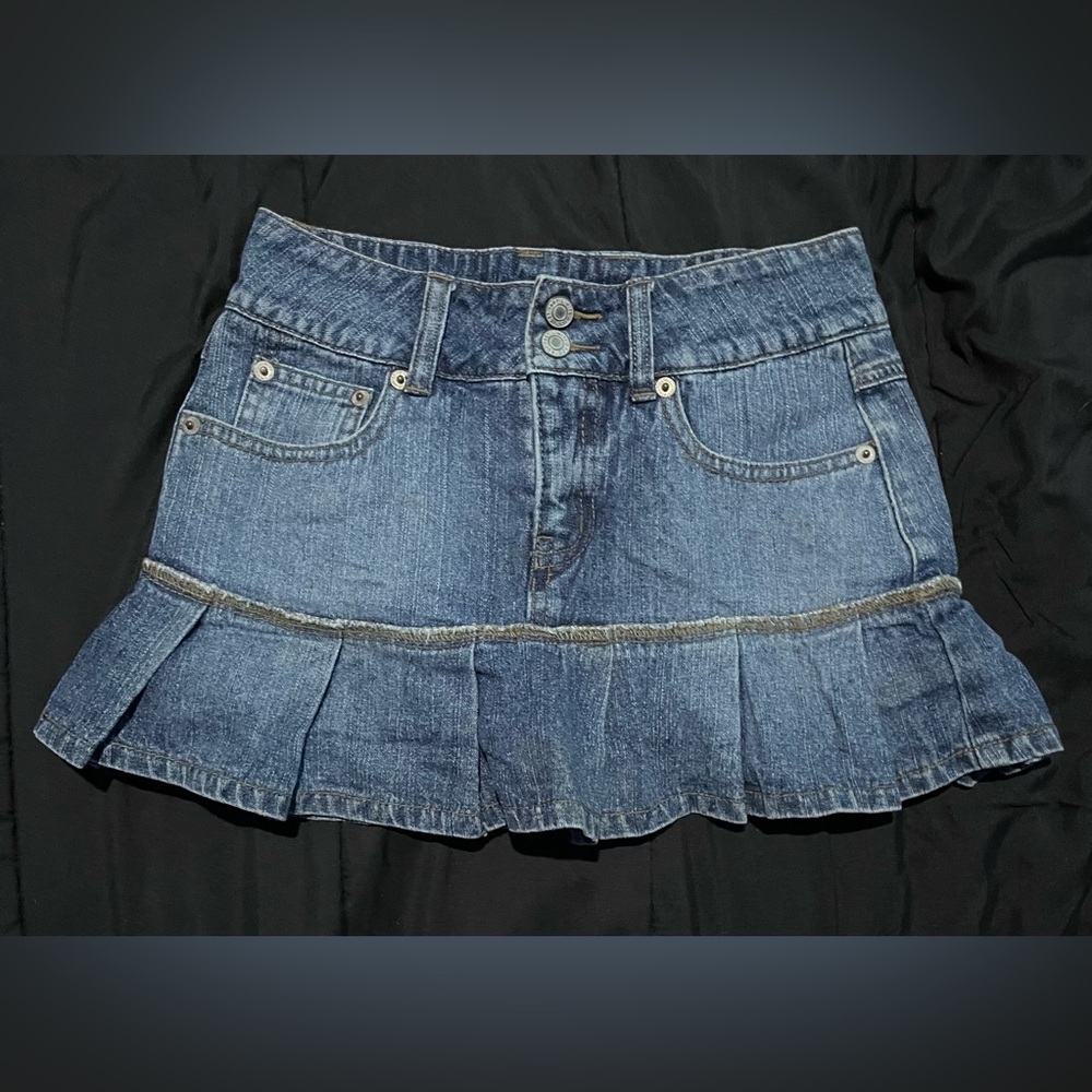 Limited Too Dark Wash Denim Mini Skirt